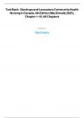 Test Bank for Stanhope and Lancaster’s Community Health Nursing in Canada, 4th edition by Sandra MacDonald & Sonya (1) ||Complete A+ Guide