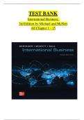 Test Bank for International Business, 3rd Edition Geringer|| Chapter 1-15 | A+