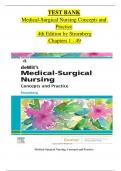 Test Bank for dewits Medical Surgical Nursing Concepts and Practice 4th Edition Stromberg ; All Chapters Covered: Guaranteed A+ Score ISBN-9780323608442