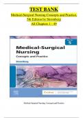 Test Bank For Medical Surgical Nursing 5th Edition By Holly K. Stromberg Chapter 1-49 Newest Version 2024 ISBN-9780323810210