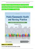 Test Bank: Public / Community Health and Nursing Practice: Caring for Populations, 2nd Edition, Christine L. Savage