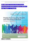 Test Bank for Public / Community Health and Nursing Practice Caring for Populations 3rd Edition By Christine L. Savage (Complete 51 Chapters)