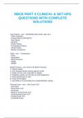 NBCE PART 4 CLINICAL & SET-UPS QUESTIONS WITH COMPLETE SOLUTIONS