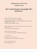 100 % End of Semester Test English 12B " practice test "