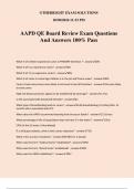 AAPD QE Board Review Exam Questions And Answers 100% Pass