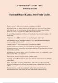 National Board Exam: Arts Study Guide.