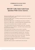 BIGGBY Coffee Study Guide Exam Questions With Correct Answers