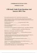 CID Study Guide Exam Questions And Answers 100% Pass