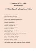 DC Boiler Exam Prep Exam Study Guide