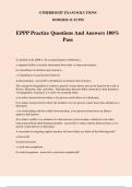 EPPP Practice Questions And Answers 100% Pass