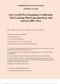 Esri ArcGIS Pro Foundation Certification 2101 Learning Plan Exam Questions And Answers 100% Pass.