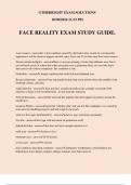 FACE REALITY EXAM STUDY GUIDE.