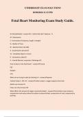 Fetal Heart Monitoring Exam Study Guide.