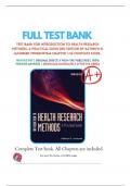 Test Bank For Introduction to Health Research Methods: A Practical Guide 3rd Edition by Jacobsen / Chapter 1-42 Complete Guide