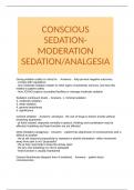 CONSCIOUS SEDATION-MODERATION SEDATION/ANALGESIA 