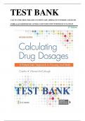 TEST BANK CALCULATING DRUG DOSAGES A PATIENT-SAFE APPROACH TO NURSING AND MATH  ANDRA LUZ MARTINEZ DE CASTILLO AND MARYANNE WERNER-MCCULLOUGH 2 nd Edition 2024-2025