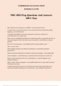 NBC-HIS Prep Questions And Answers 100% Pass