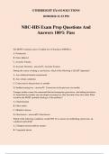 NBC-HIS Exam Prep Questions And Answers 100% Pass