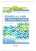 TEST BANK FOR ETHICS AND LAW IN DENTAL HYGIENE 4TH EDITION BY KRISTIN MINIHAN-ANDERSON