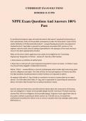 NPPE Exam Questions And Answers 100% Pass