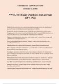 NWSA TT1 Exam Questions And Answers 100% Pass