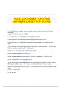 FCCS EXAM QUESTIONS AND ANSWERS LATEST TOP SCORE.