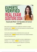 Heartcode PALS/ 112 Questions & Correct Answers  When should vasoactive therapy be considered be considered in managing distributive shock? - Answer: If the child remains hypotensive and poorly perfused despite rapid bolus fluid administration  How does t