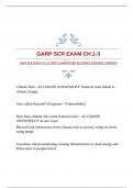 GARP SCR EXAM CH.1-3 WITH GUARANTEED ACCURATE ANSWERS |VERIFIED