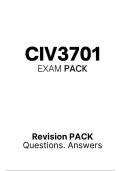 CIV3701 LATEST EXAM PACK 2024 OCTOBER NOVEMBER Revision PACK Questions & Answers