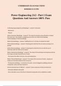 Power Engineering 2A2 - Part 1 Exam Questions And Answers 100% Pass