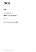 A-LEVEL JUNE 2024 OCR COMPUTER SCIENCE PAPER 1 MARK SCHEME