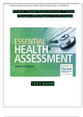 Test Bank For Essential Health Assessment 2nd Edition, ISBN No; 9780803669871, By Janice Thompson All Chapters 1-24 (NEWEST 2024)