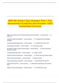   NRP 8th Edition Quiz Answers Part-1 Pre-Assessment Questions And Answers 100% Guaranteed Success.