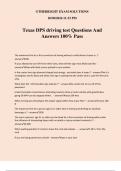 Texas DPS driving test Questions And Answers 100% Pass