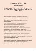 NWSA TTT-2 Exam Questions And Answers 100% Pass