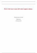 WGU C304 Task 2 Latest 2025 with Complete solution