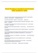  Nccer Plumbing 2 Questions And Answers 100% Graded A+ 2024.