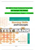 TEST BANK for Timby's Fundamental Nursing Skills and Concepts, 12th Edition by Loretta A Donnelly-Moreno, Verified Chapters 1 - 38, Complete Newest Version