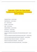   Caboodle: CDW110v Data Model Fundamentals Questions And Answers 100% Verified.