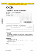 OCR GCSE (9–1) Citizenship Studies J270/03 Our rights, our society, our world JUNE 2024 Combined Question Paper and Mark Scheme