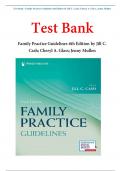 Test Bank - Family Practice Guidelines 6th Edition by Jill C. Cash; Cheryl A. Glass; ‎Jenny Mullen|  BEST STUDY GUIDE