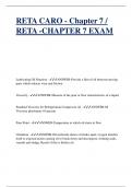 RETA CARO - Chapter 7 / RETA -CHAPTER 7 EXAM