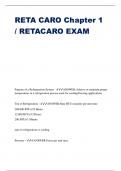 RETA CARO Chapter 1 / RETACARO EXAM