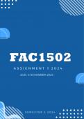 FAC1502 Assignment 5 Semester 2 2024 (100%)