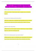 MSN 571 Questions and Answers | Latest Version | 2024/2025 | Graded A+