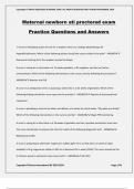 Maternal newborn ati proctored exam Practice Questions and Answers