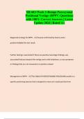 NR 603-Week 1-Benign Paroxysmal Positional Vertigo (BPPV) Questions with 100% Correct Answers | Latest Update 2024 | Rated A+