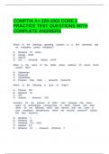 COMPTIA A+ 220-1002 CORE 2 PRACTICE TEST QUESTIONS WITH COMPLETE ANSWERS