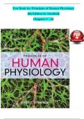 TEST BANK For Principles of Human Physiology, 6th Edition by Stanfield, Verified Chapters 1 - 24, Complete Newest Version