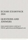 ECS1601 Exam pack 2024(Economics IB (Macroeconomics I))